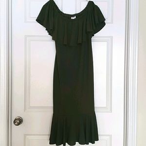 Lularoe green cici flounce 3 way dress